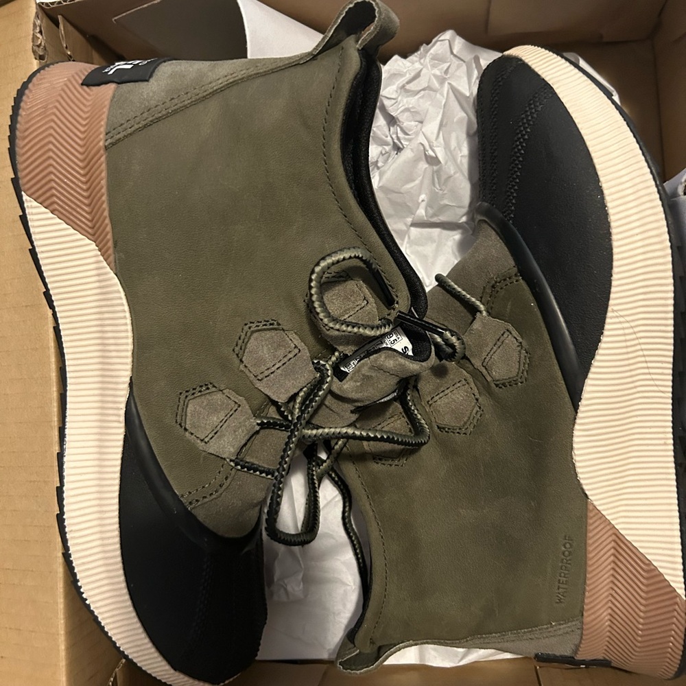 Olive Sorel Out N About III Classic Waterproof Boot